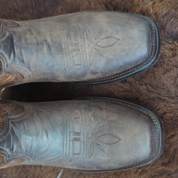 TIN HAUL "Bandolero" Old West Wanted Poster cowboy western square toe boots 11D - Picture 12 of 16